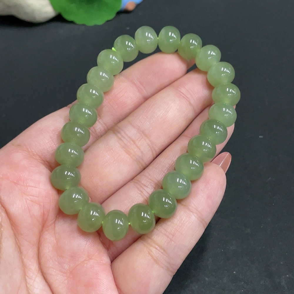 H34005695 Hetian Jade Bracelet, Approx. 9.3mm, Total Weight Approx. 31.3g