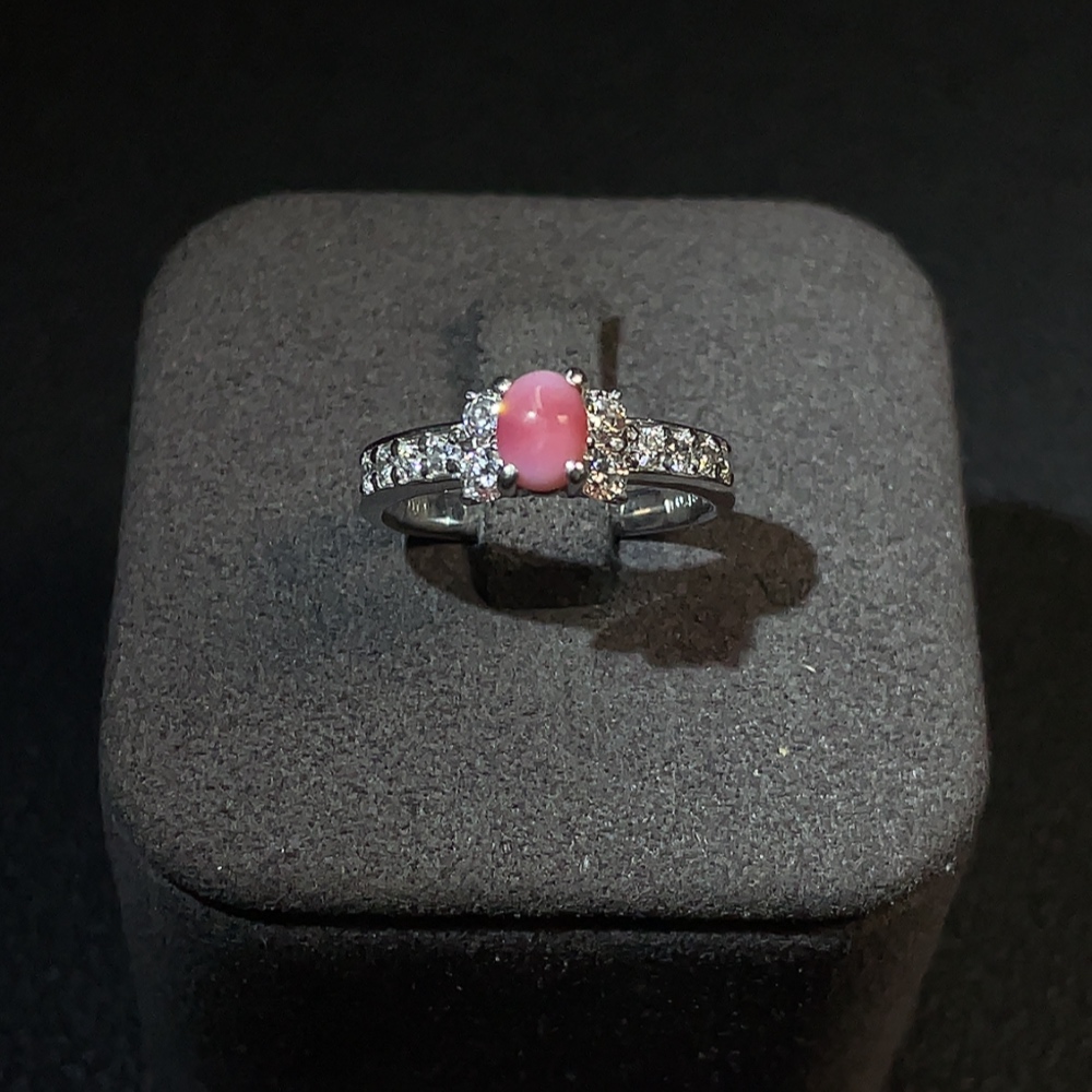 C25845576 Conch Pearl Ring pt900 Total Weight Approx.4.85g Size 12#