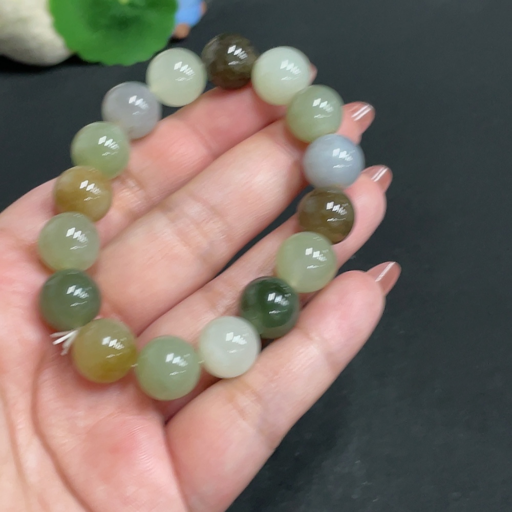 H34004806 Hetian Jade Bracelet, Approx. 11.9mm, Total Weight Approx. 42.8g