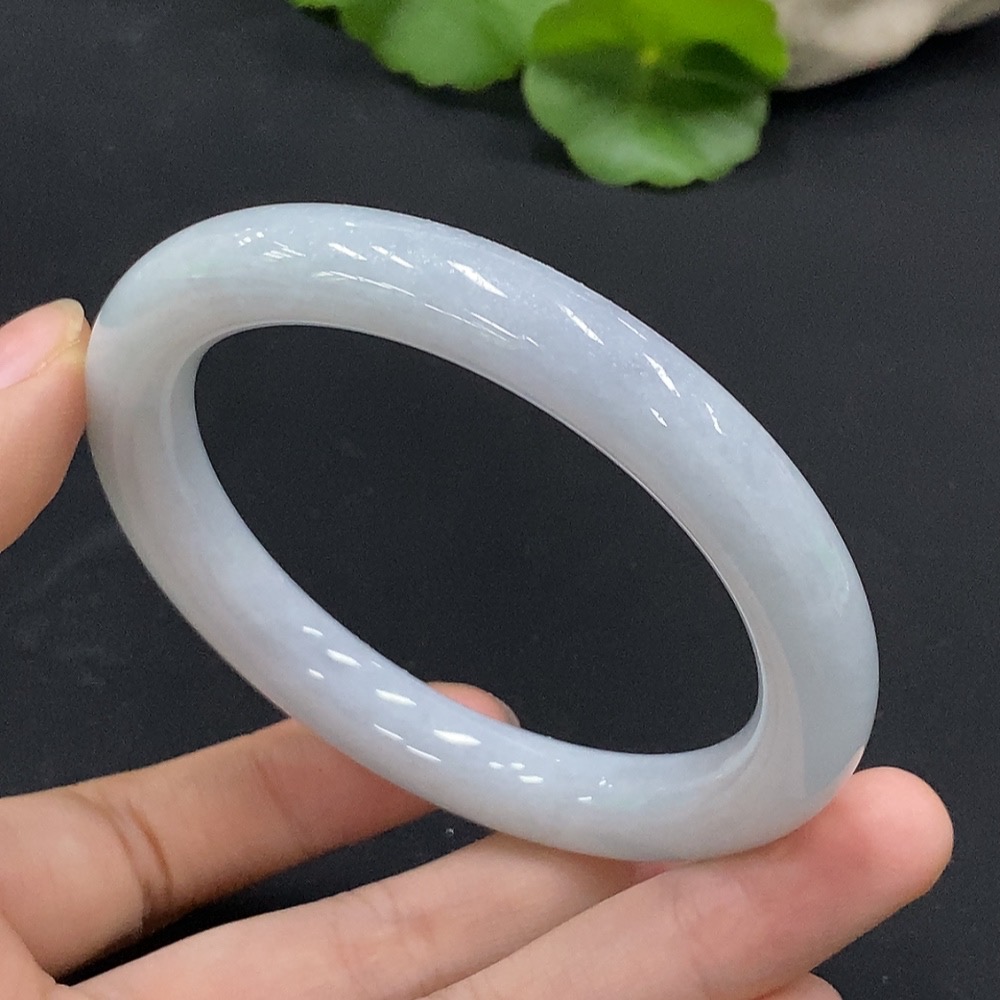 F33926851 Jadeite Round Bangle Size 57.3 Total Weight Approx. 54.39g