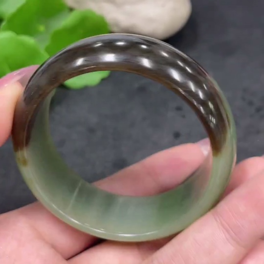 H33840572 Hetian Jade Round Bracelet Size 51.1 Total Weight Approx. 56.1g