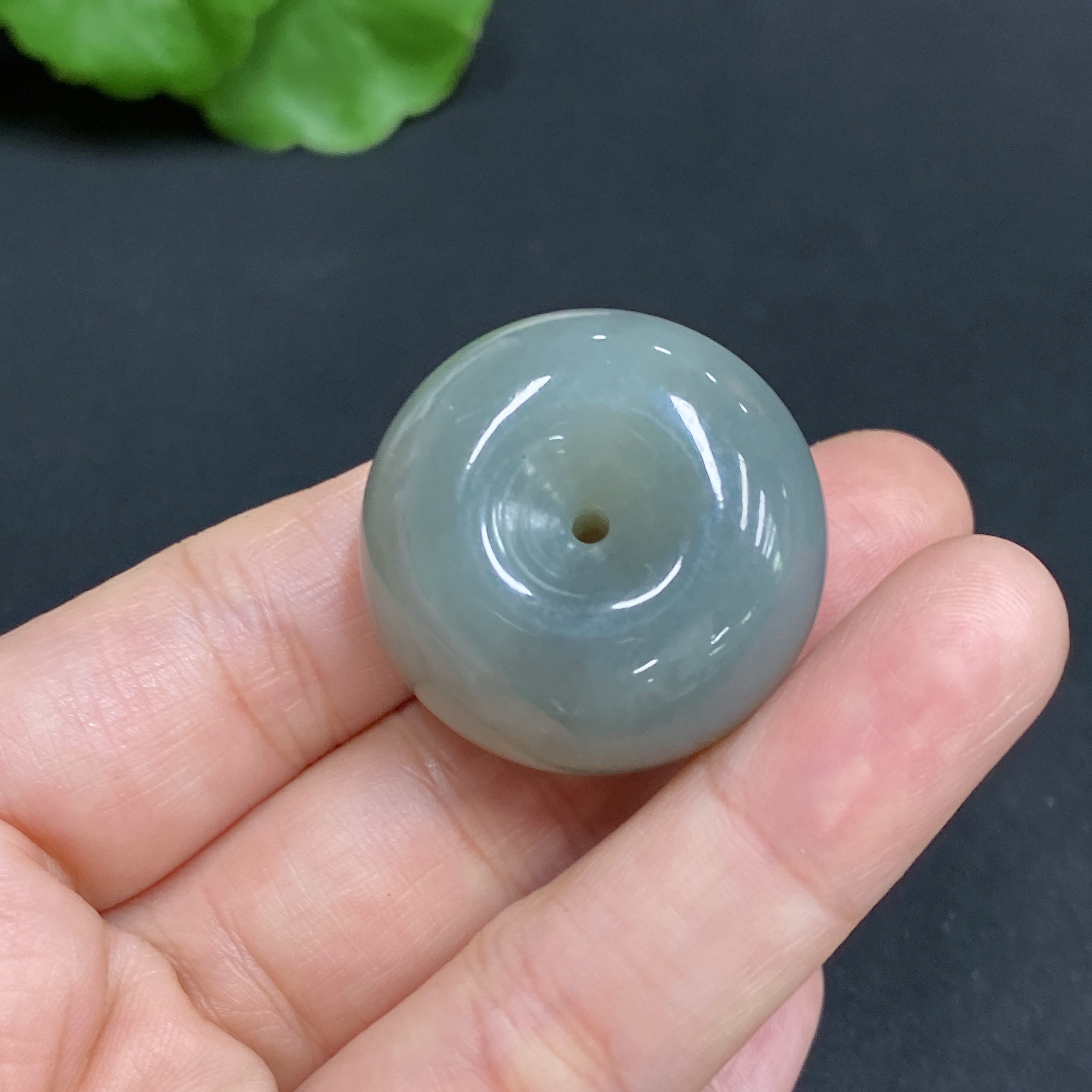 H34986183 Hetian Jade Pendant Peace Ring Total Weight Approx. 21.9g