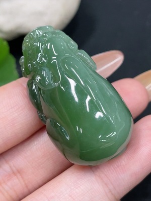 H31671172 Hetian Jade Pendant Pixiu Total Weight About 24g