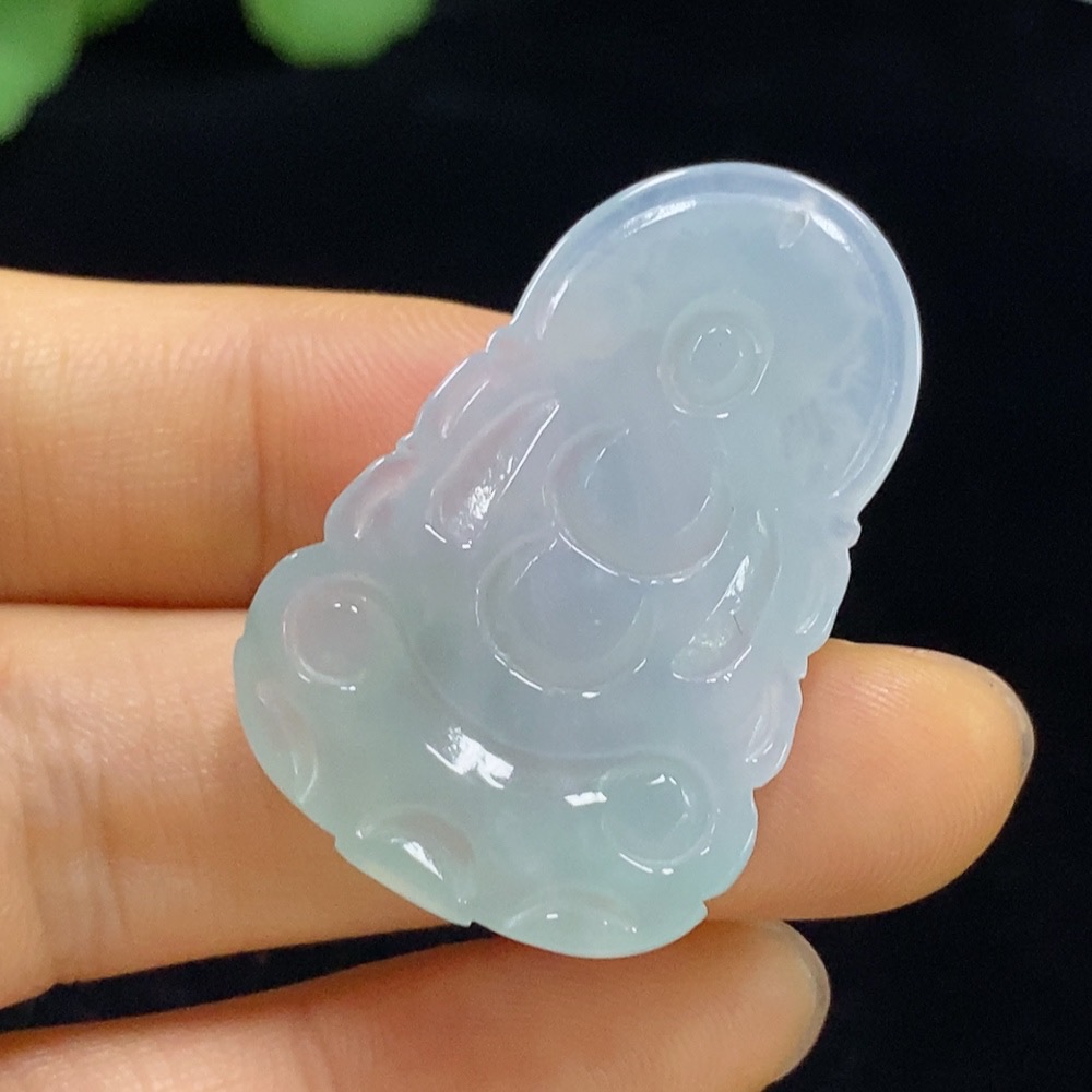 F35095397 Jadeite Guanyin Pendant Total Weight Approx. 6.17g