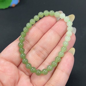 H41947447 和田玉手串 卡5.7mm左右 货品总重约9.2g