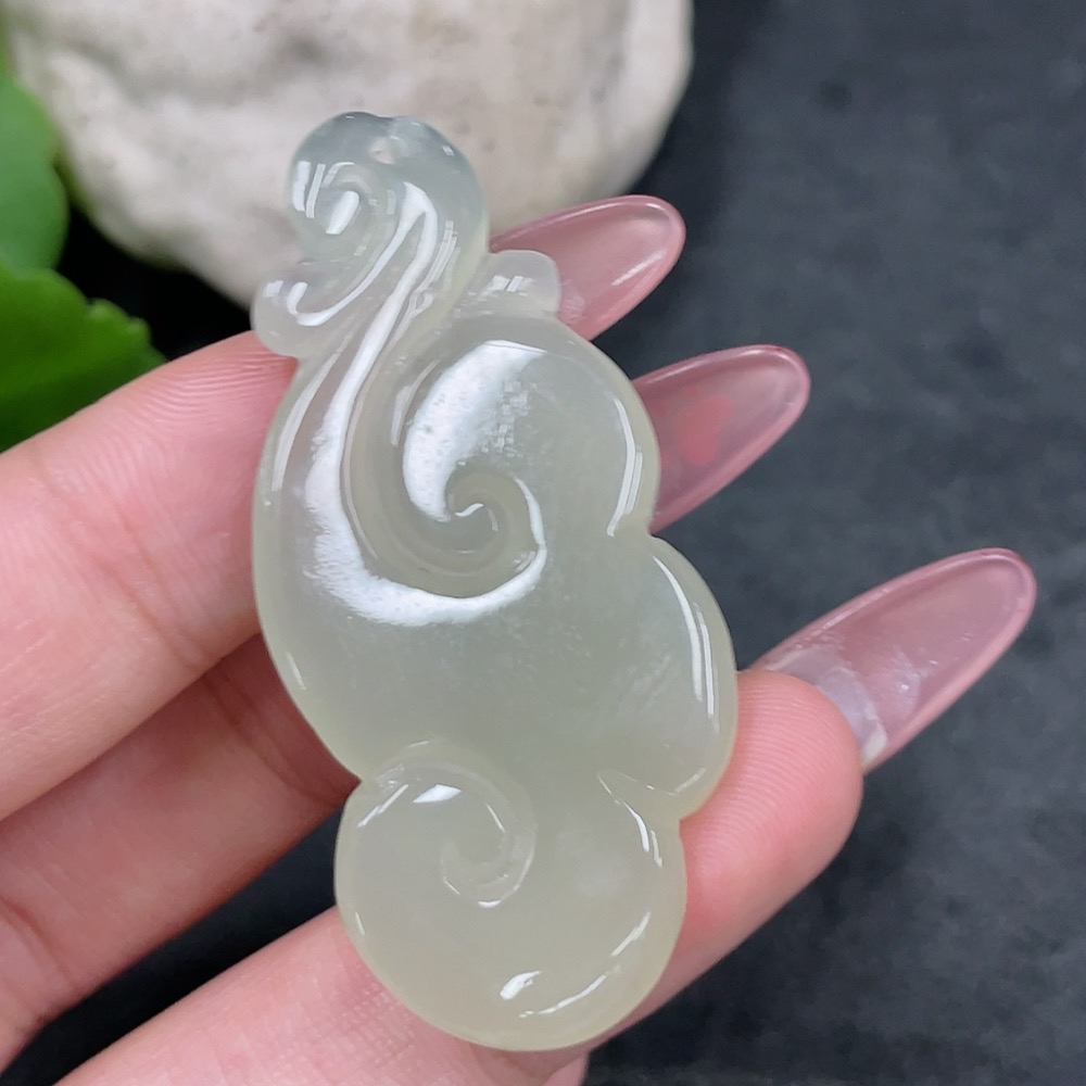 H33945008 Hetian Jade Pendant Ruyi Total Weight: Approx. 8.2g