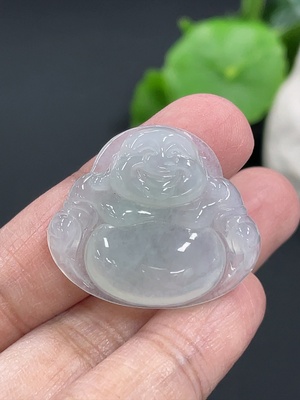 F41927647 翡翠挂件佛公 货品总约重5.74g