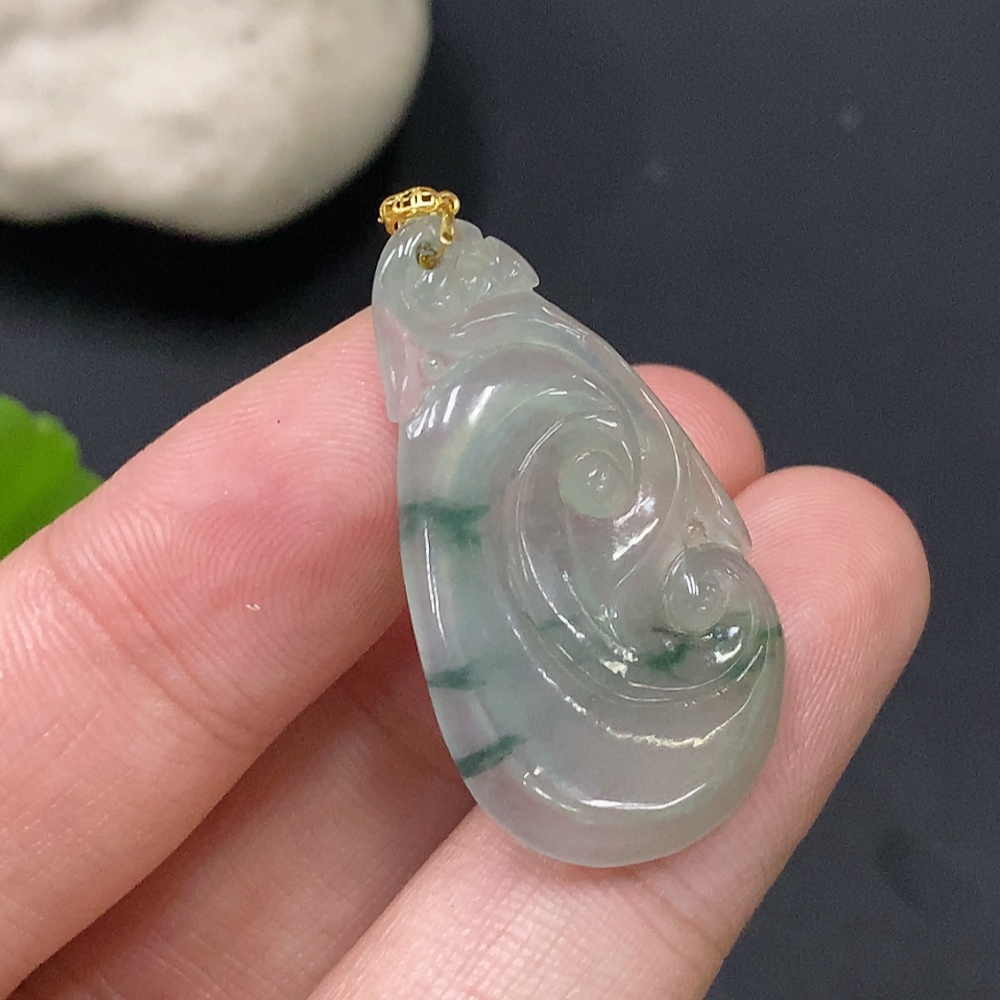F29323677 JadeiteRuyi Pendant 18K Total Weight Approx. 2.39g