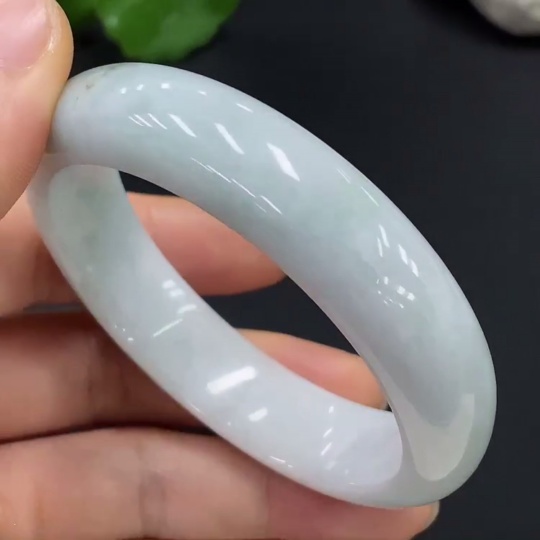 F29335470 Jadeite Round Bangle Size 54.8 Total Weight Approx. 63.26g