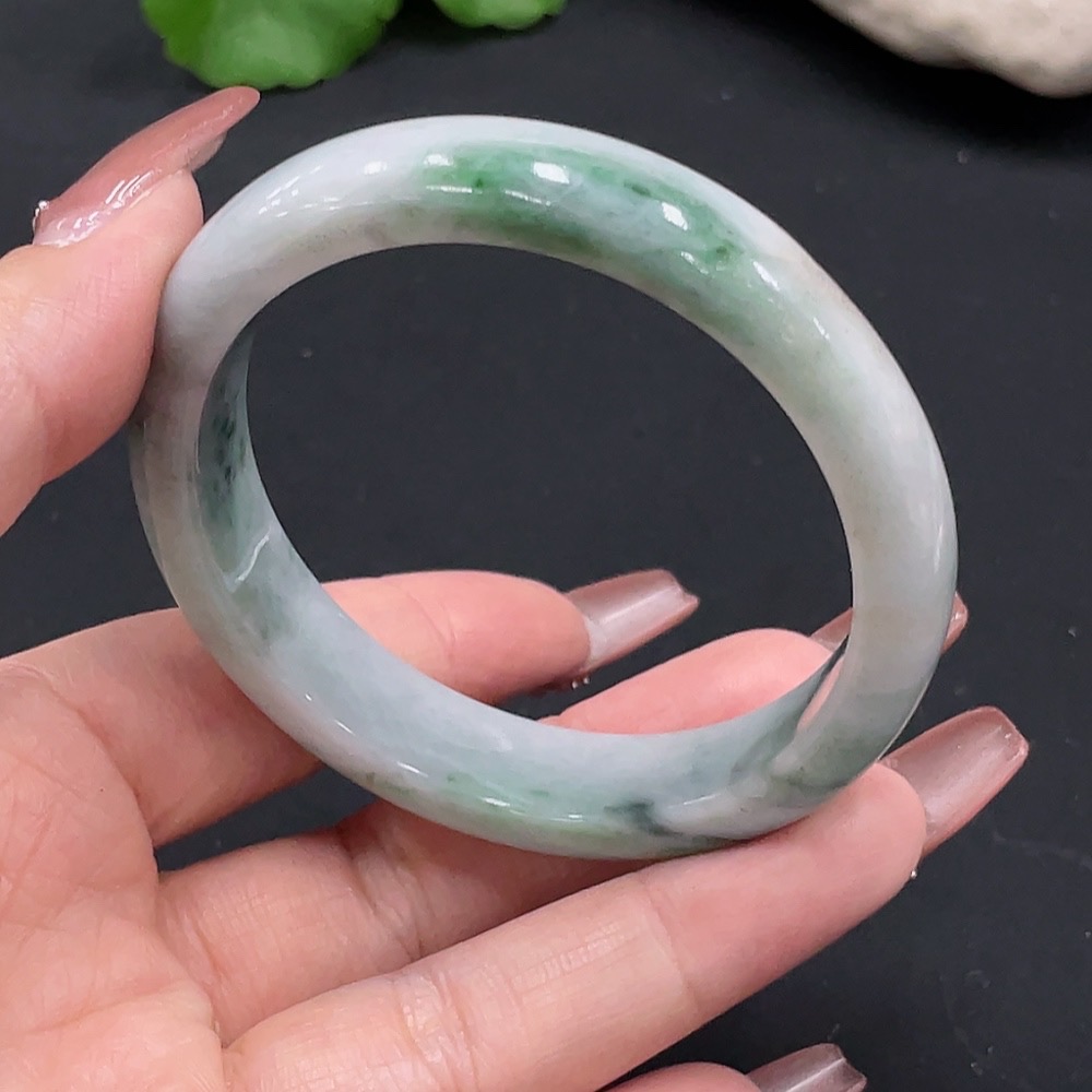 F27115310 Jadeite Regular Bangle, Inner Diameter 53.8, Total Weight Approx. 43.48g