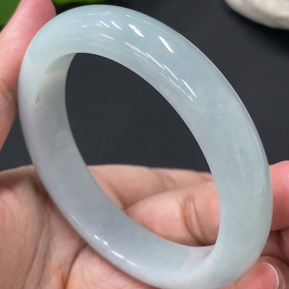 F26974627 Jadeite Round Bangle Size 55 Total Weight Approx. 55.5g