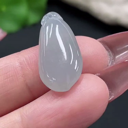 F27096441 Jadeite Fu Gua Pendant Total Weight Approx. 3.19g