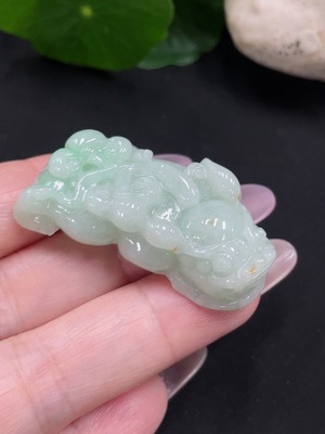 F35127986 Jadeite Pixiu Pendant, Total Weight Approximately 20g