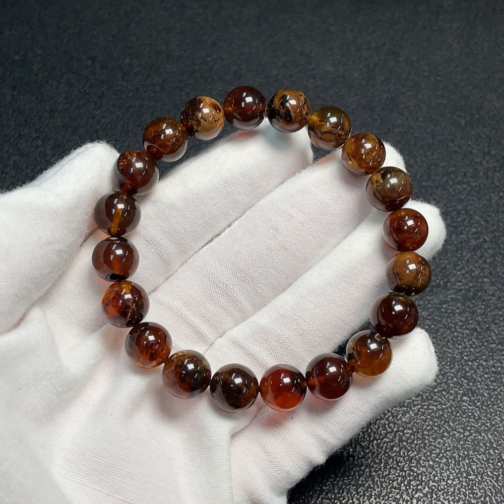 C35183051 Amber Beeswax Bracelet Total Weight Approx. 9.97g Size About 9.7mm