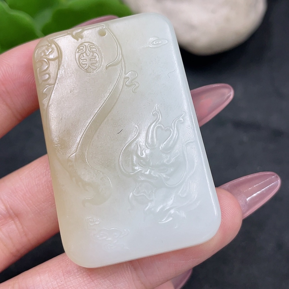 H33841721 Hetian Jade Pendant - Guan Yu, Total Weight Approx. 31.3g