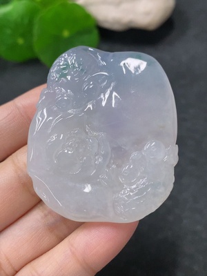 F32799399 Jadeite Pendant "Abundance Year after Year" Approx. 28.49g
