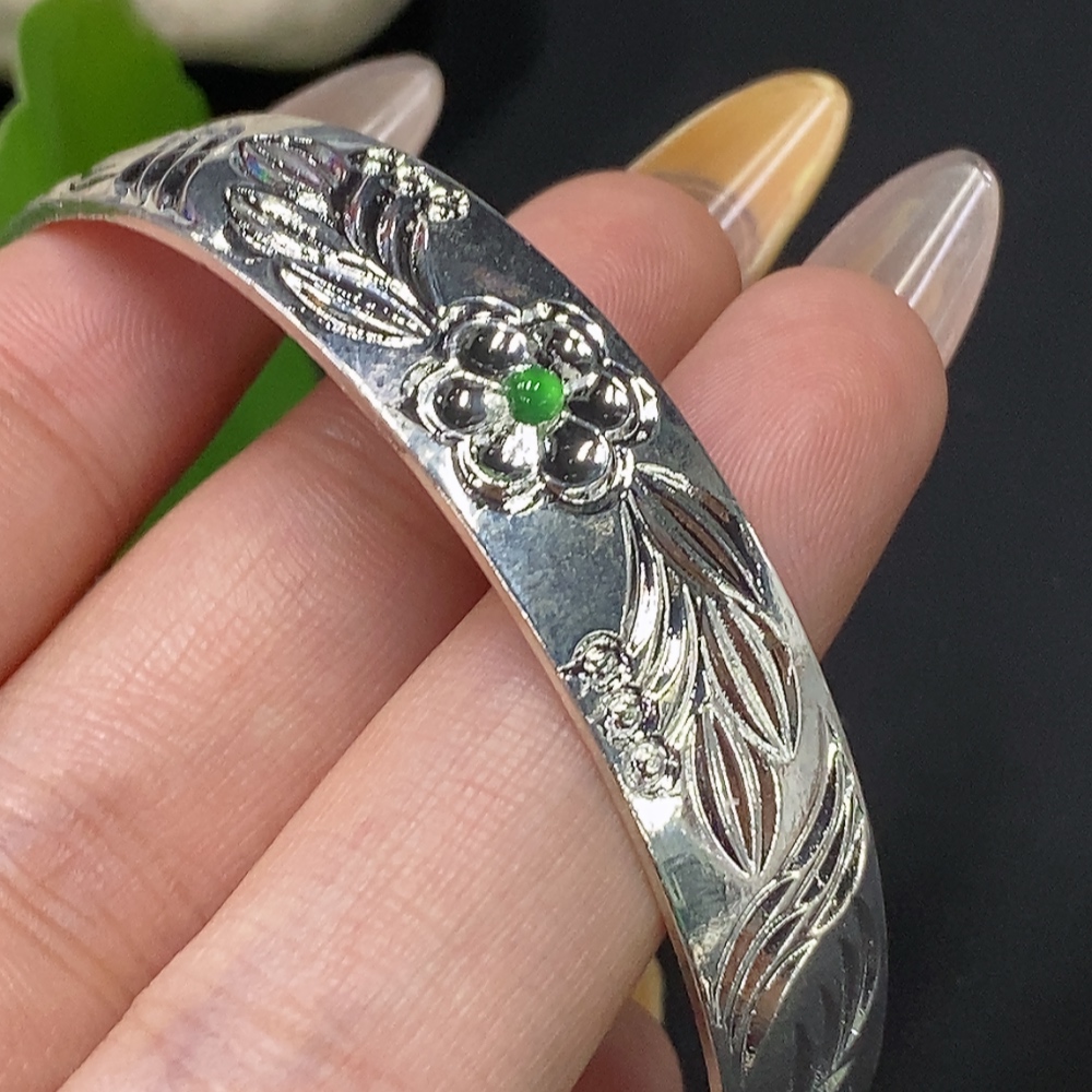 F29433125 Jadeite Inlaid Piece Non-Gold Total Weight Approx. 16.07g