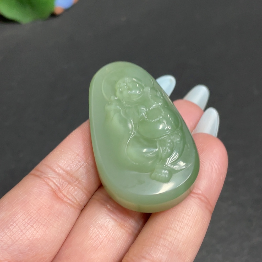 H31573418 Hetian Jade Pendant Buddha Gross Weight Approx. 32.3g