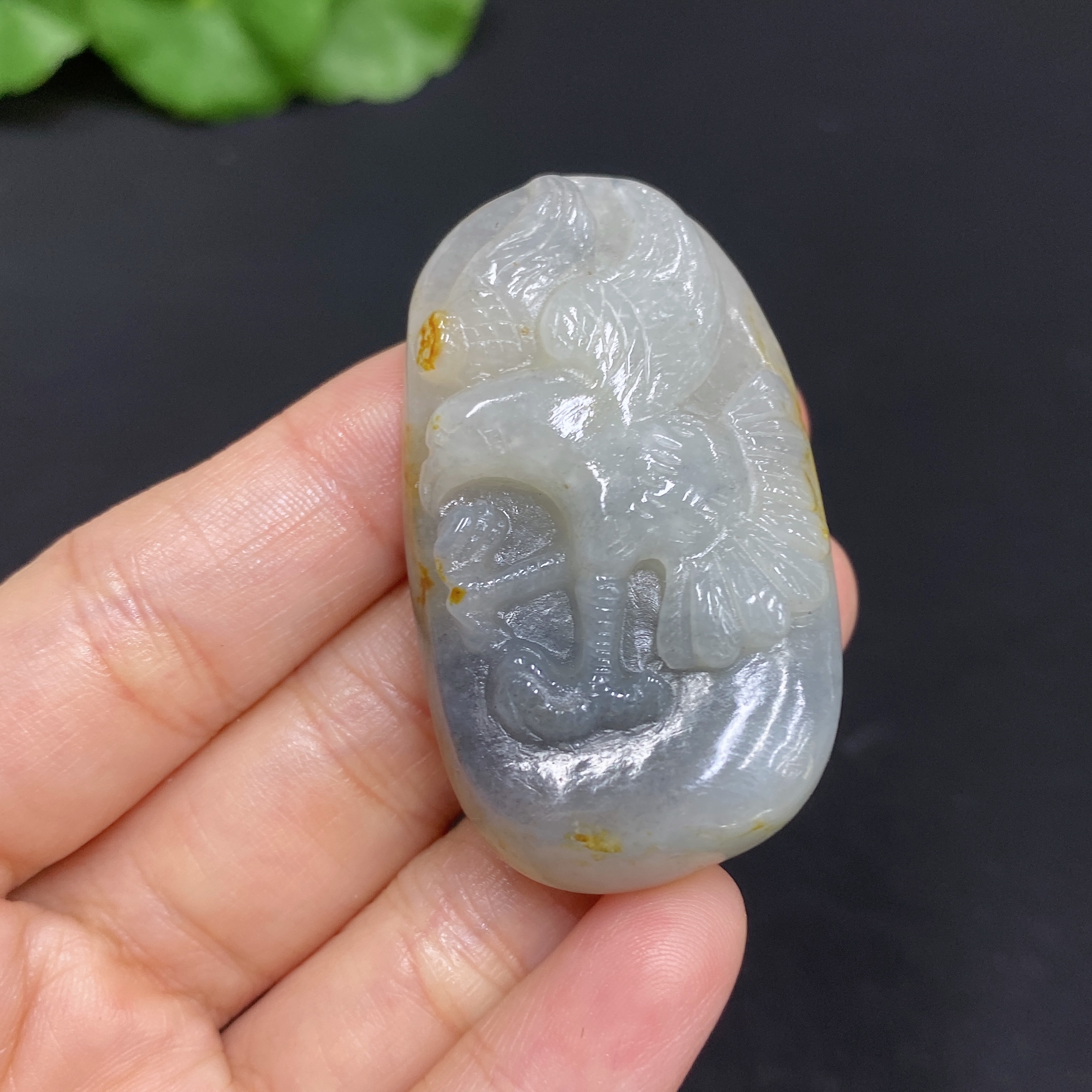 H31693180 Hetian Jade Pendant - Great Achievements Ahead - Total weight approx. 30.4g - Undetermined skin color origin