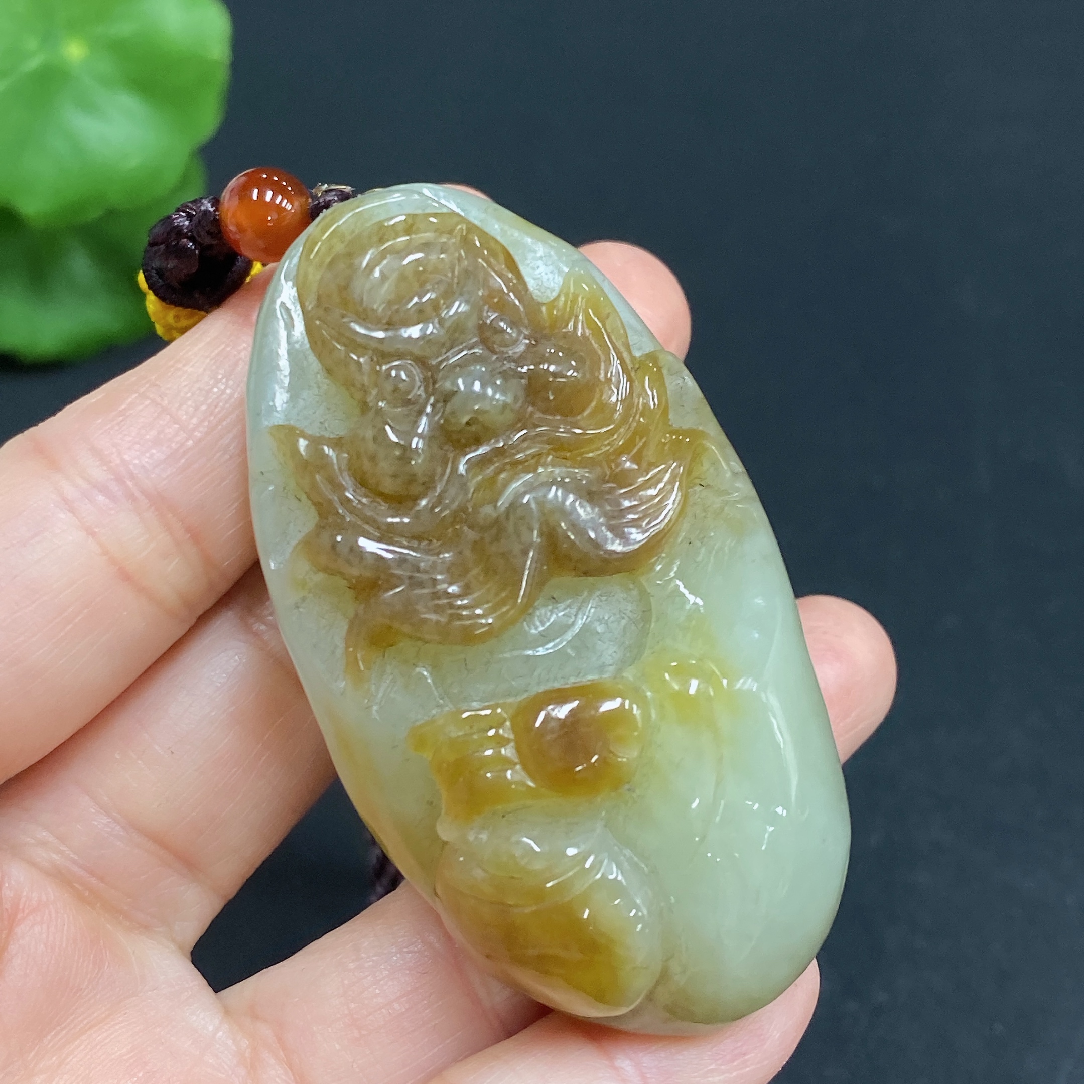 H30505516 Hetian Jade Pendant Zhong Kui