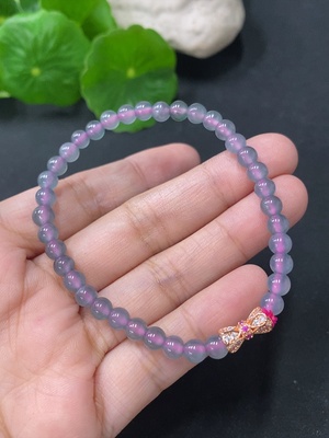 F32760795 Jadeite Beaded Bracelet Approx. 5mm Total Weight Approx. 7.82g Non-Gold