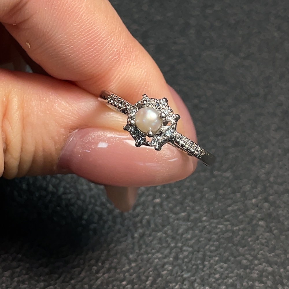 C34951575 Pearl Ring Adjustable Non-Gold Total Weight Approx.2.12g Stone Size Approx.3.2mm