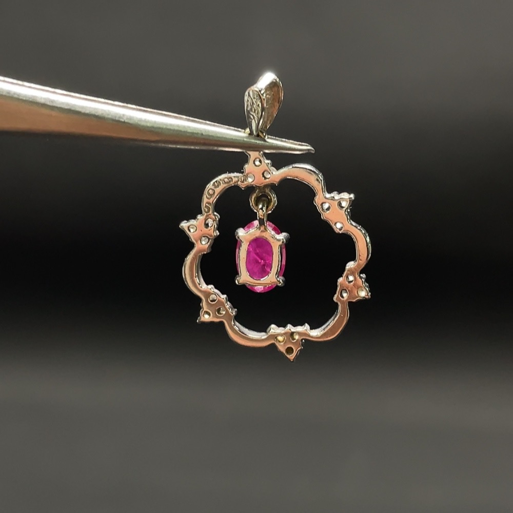 C32762767 Ruby Pendant Total Weight Approx. 2.00g 18k Gold Non-Diamond
