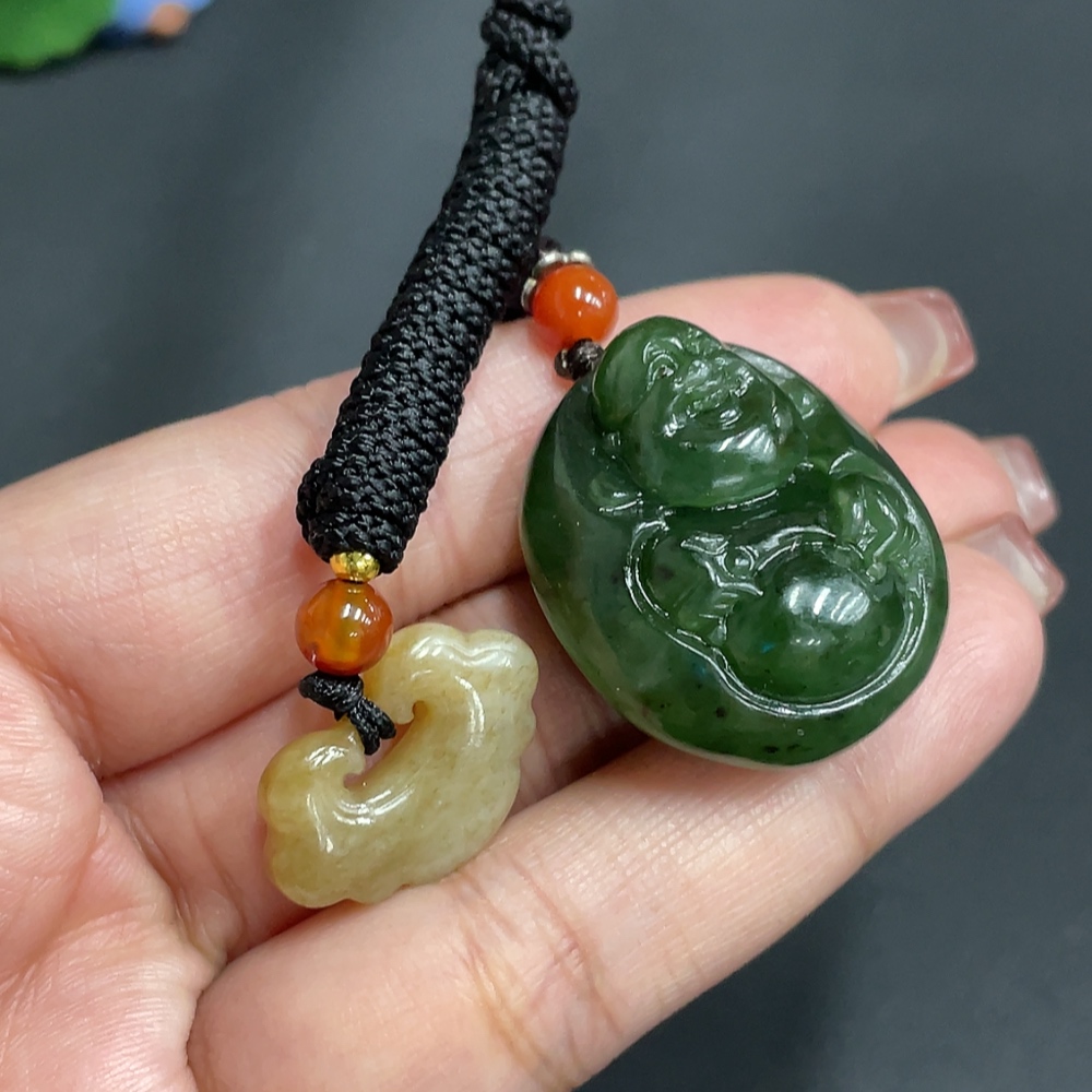 H25909071 Hetian Jade Pendant - Buddha - Ruyi
