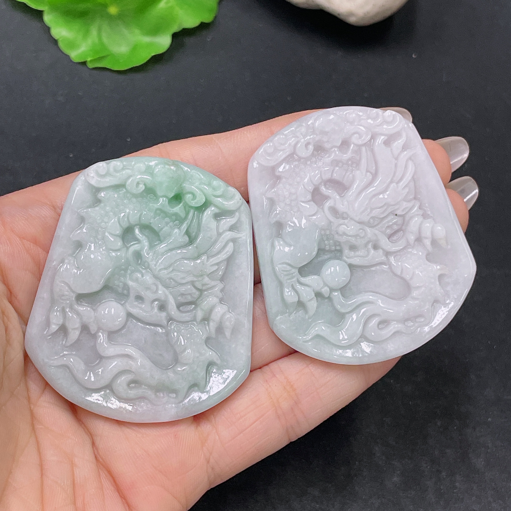 F35137957 Jadeite Dragon Pendant Sell as a Lot