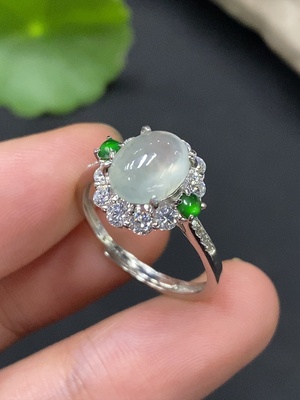 F27178037 Jadeite Inlay Non-gold Adjustable Total Weight Approx. 2.64g