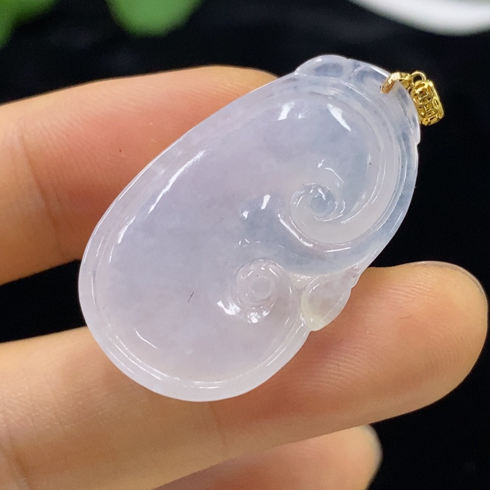 F34948965 Jadeite Ruyi Pendant 18k Total Weight Approx. 6.7g