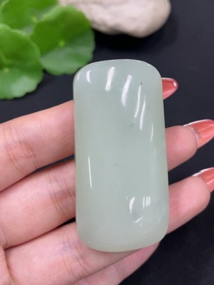 H34017319 Hetian Jade Pendant Plain Pendant Total Weight About 48.7g