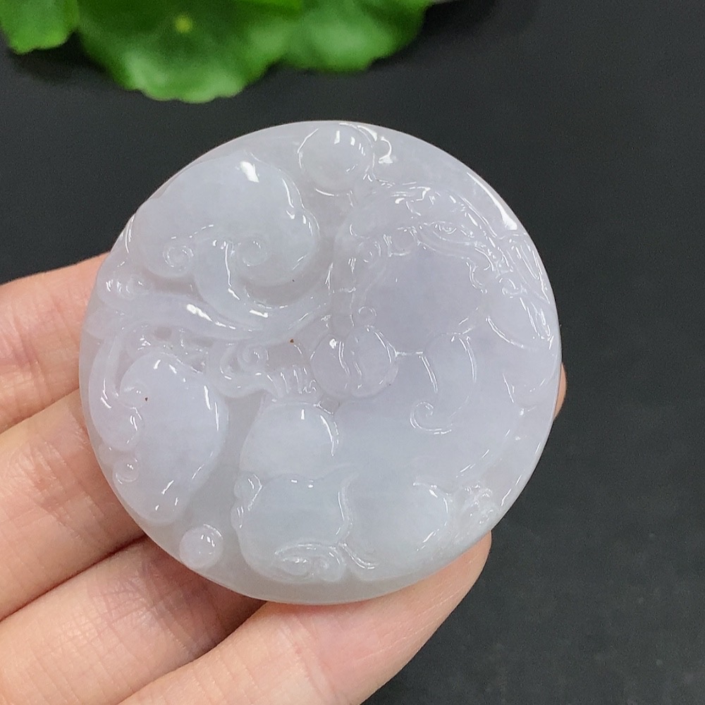 F35079400 Jadeite Pixiu Pendant Total Weight Approx. 31.1g