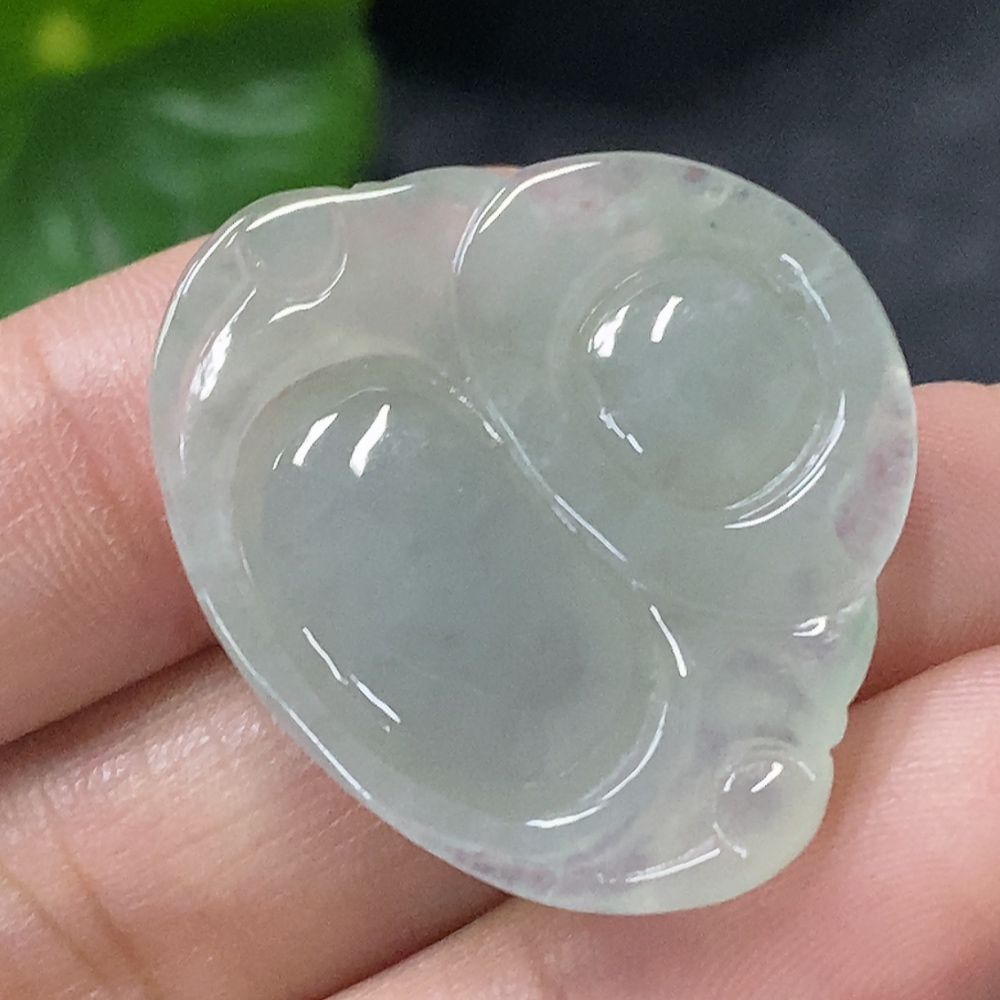 F34030973 Jadeite Buddha Pendant, Total Weight Approx. 6.69g