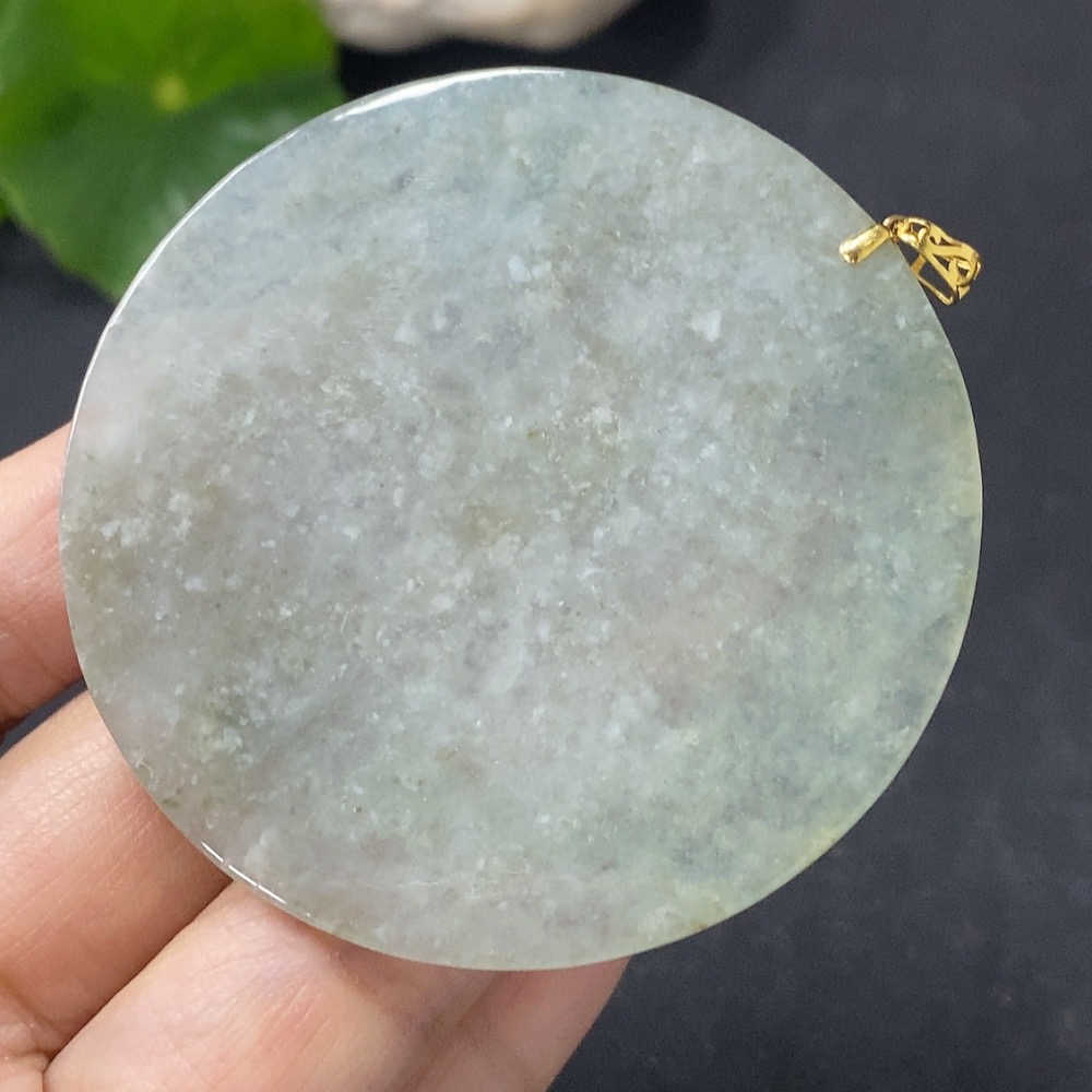 F35116157 Jadeite Plain Pendant 18k Total Weight Approx. 20.72g