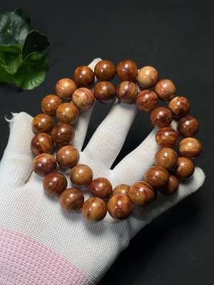 W41943286 黄花梨长串 货品总重约49.2g 卡15.1mm左右