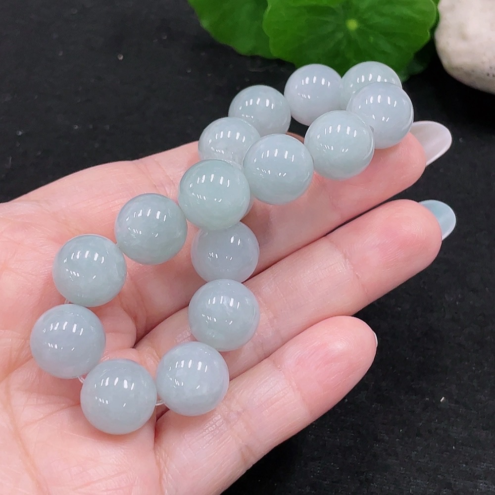 F33873490 Jadeite Bracelet Approx. 12.1mm Total Weight Approx. 50g