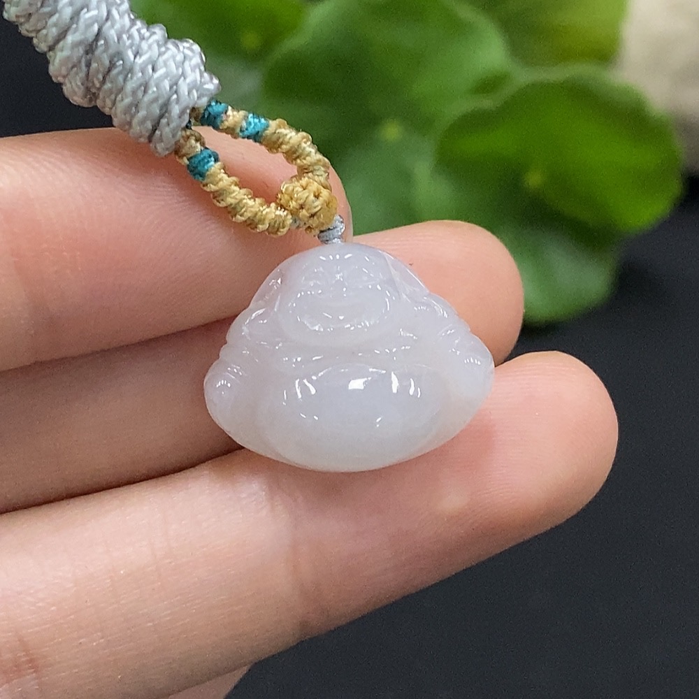 F35166298 Jadeite Buddha Pendant Total Weight Approx. 3.58g