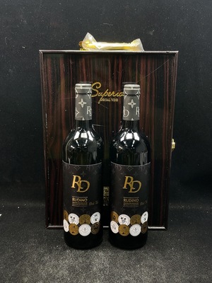 W42043030 2025年鲁迪诺酒庄干红葡萄酒 干型 15度 750ml×2 礼盒装 保质期十年