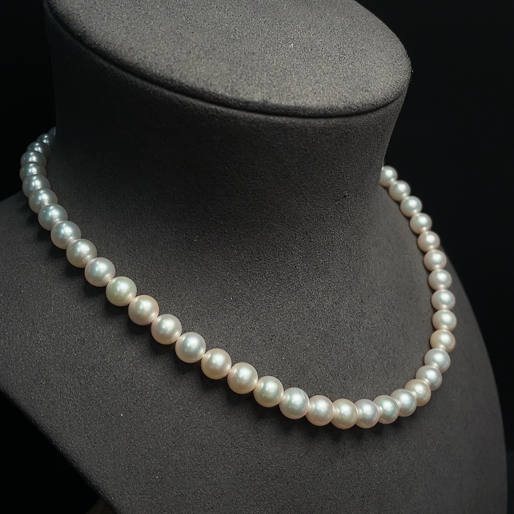 C26009496 Seawater Pearl Strand Necklace Non-Gold Setting Approx. 7.2mm Total Weight About 36.53g