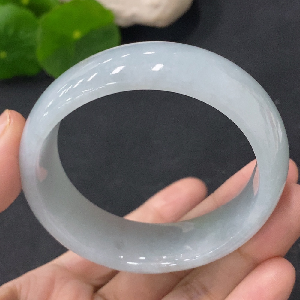 F31661133 Jadeite Concubine Bracelet Size 52.5/45.5mm Total Weight Approx. 54.6g