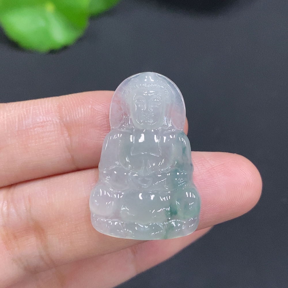 F31684799 Jadeite Guanyin Pendant Total Weight Approx. 3.6g