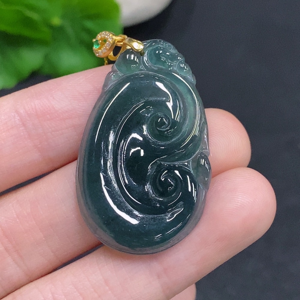 F33831133 JadeiteRuyi Pendant Non-Gold-Inlaid Total Weight Approx. 5.7g