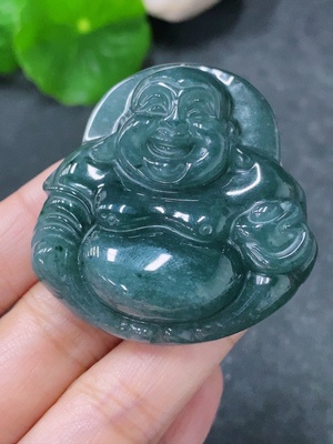 F34043292 Jadeite Pendant Buddha, Total Weight Approx. 34.98g