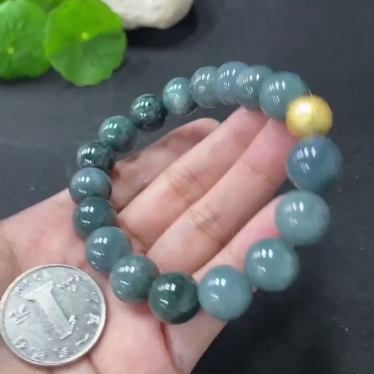 F32733283 Jadeite Bracelet Approx.11.8mm Total Weight Approx.50.26g Non-Gold