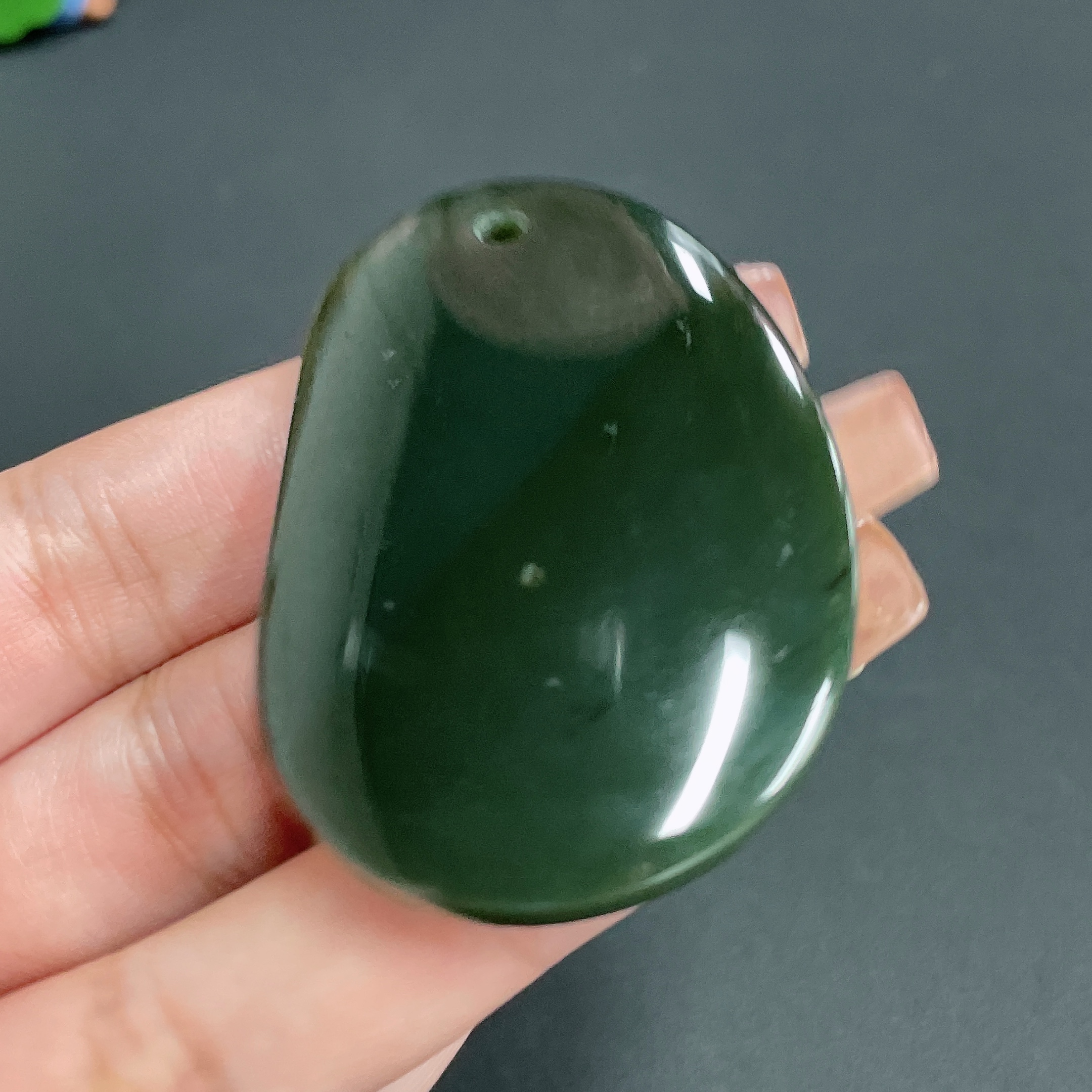 H21432031 Hetian Jade Pendant Plain Pendant Total Weight about 30.7g