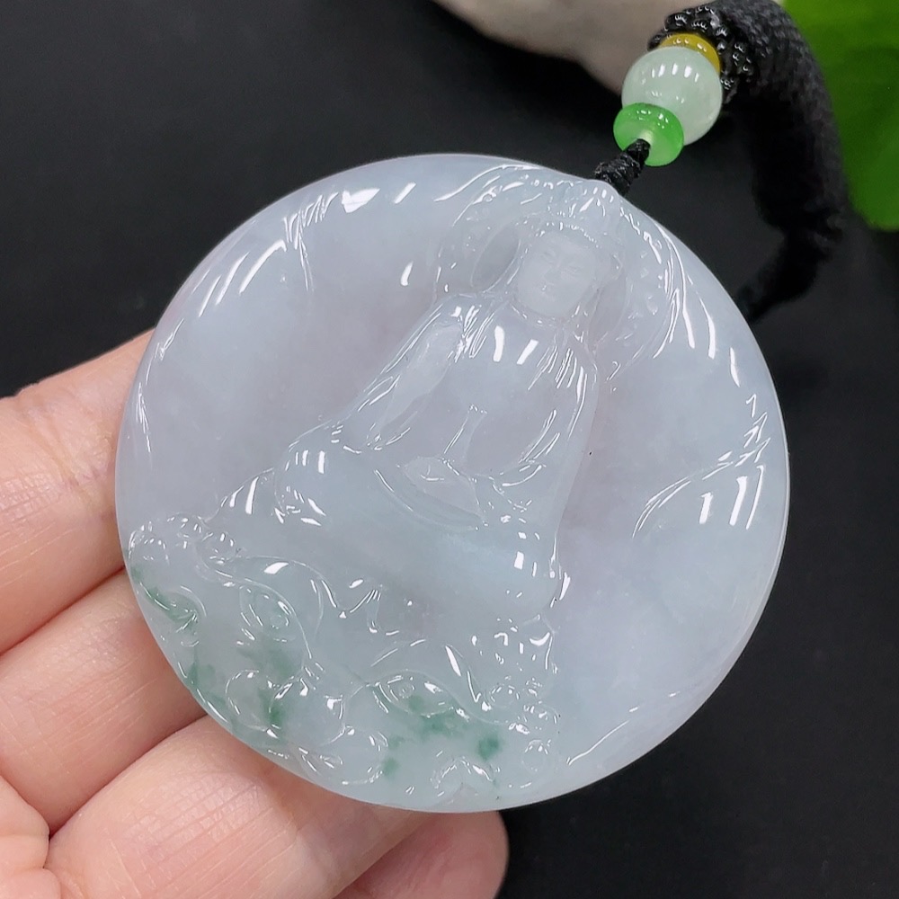 F27152913 Jadeite Guanyin Pendant