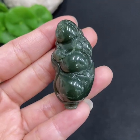 H34036308 Hetian Jade Pendant Buddha Gross Weight Approx. 24.9g