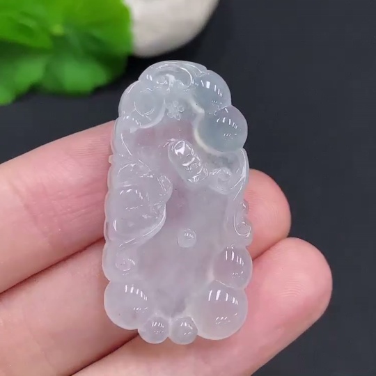 F32758093 Jadeite Blessing Before Your Eyes Pendant Total Weight Approx. 8.5g