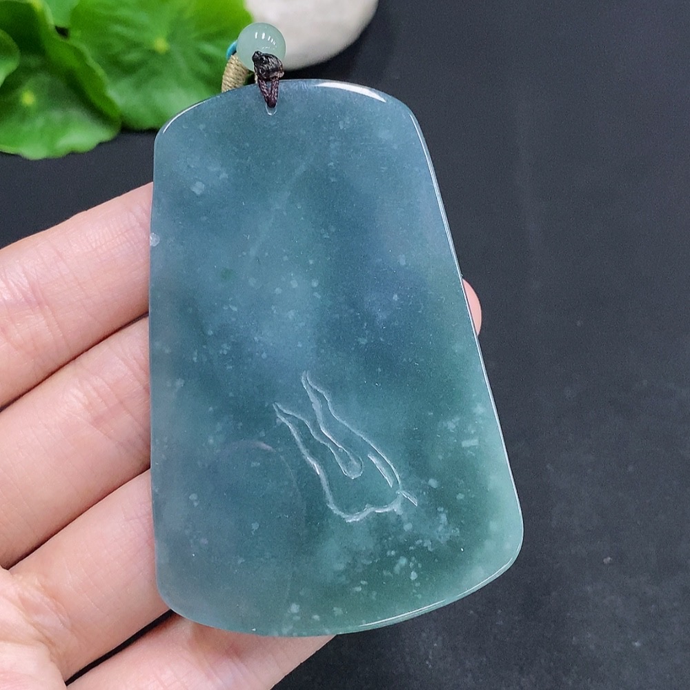 F30489516 JadeiteDragon Soaring Across the Seas Pendant